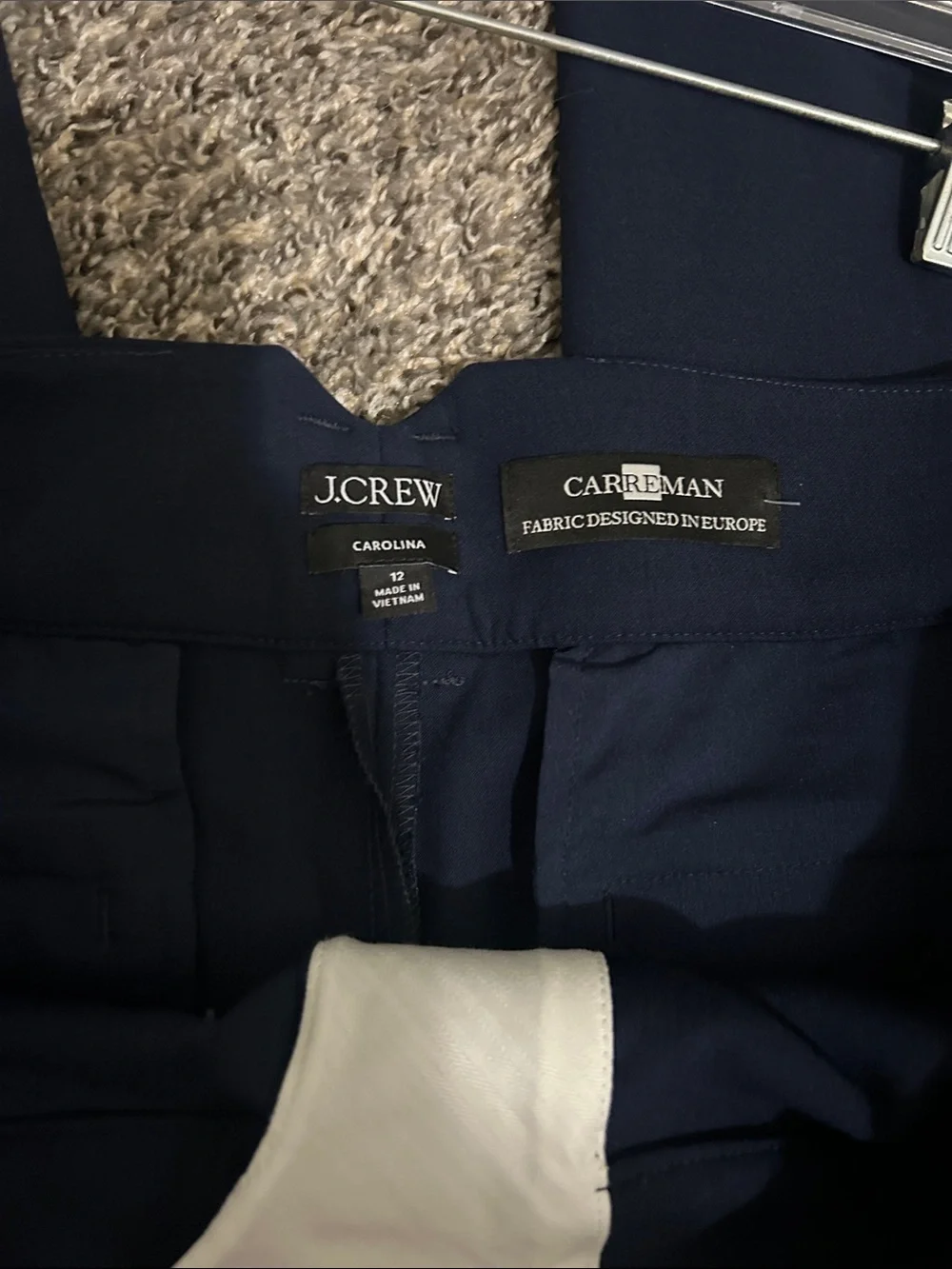 J Crew Carolina pant in four-season stretch Navy 12